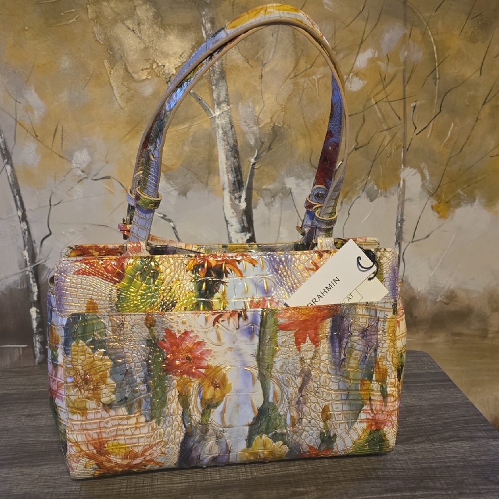 🆕Brahmin Multicolor Floral Shoulder Bag